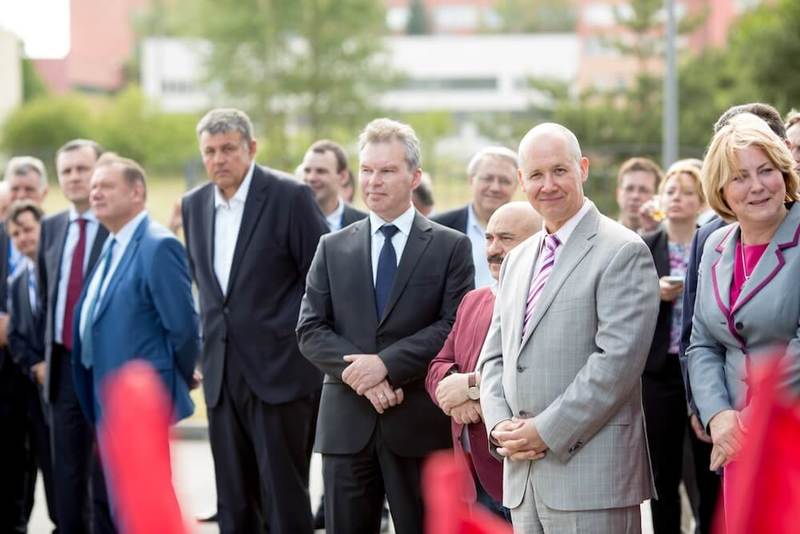 На открытии нового комплекса компании IBA в ПВТ. Фото: Андрей Давыдчик, dev.by